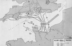 D-Day Invasion Map. Courtesy of Center of Military History, US Army
