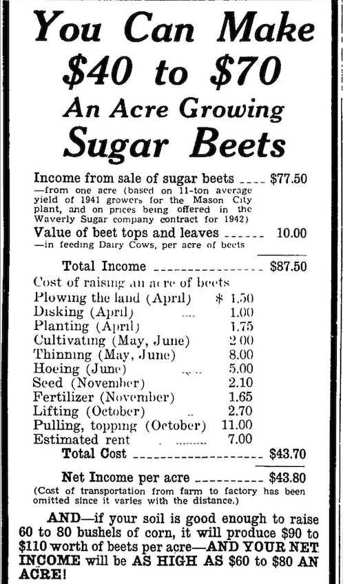 Sugar Beet Advertisement