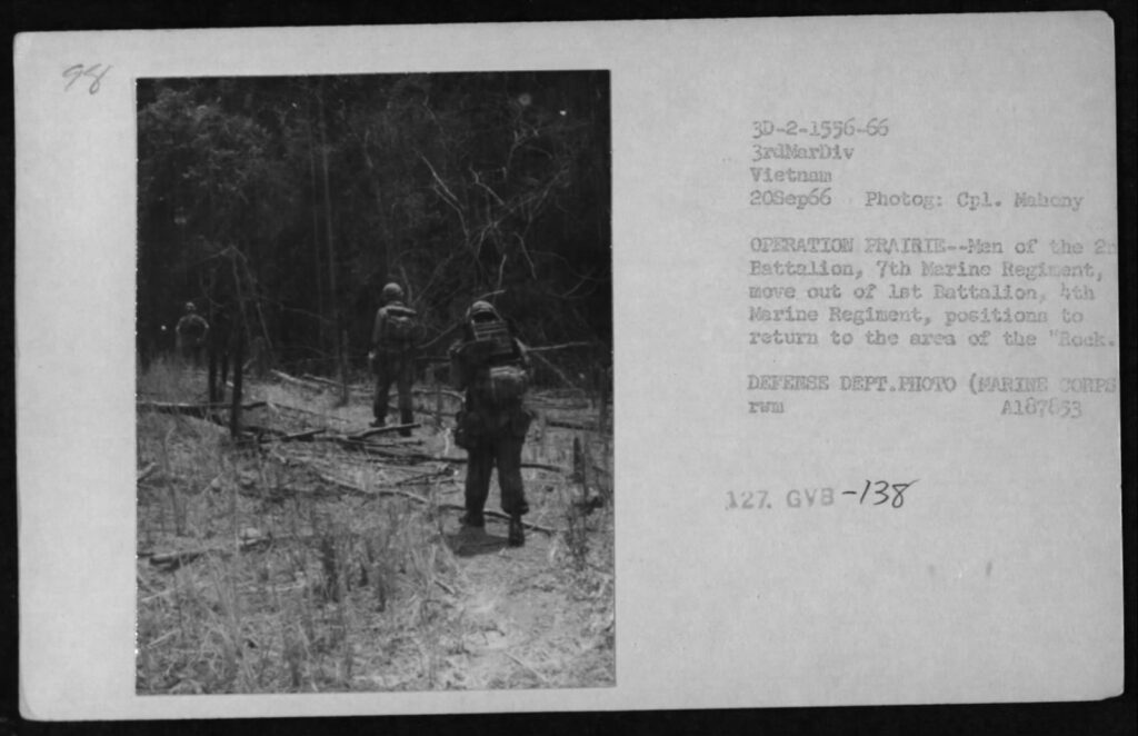 Soldiers walking through the woods with packs on.