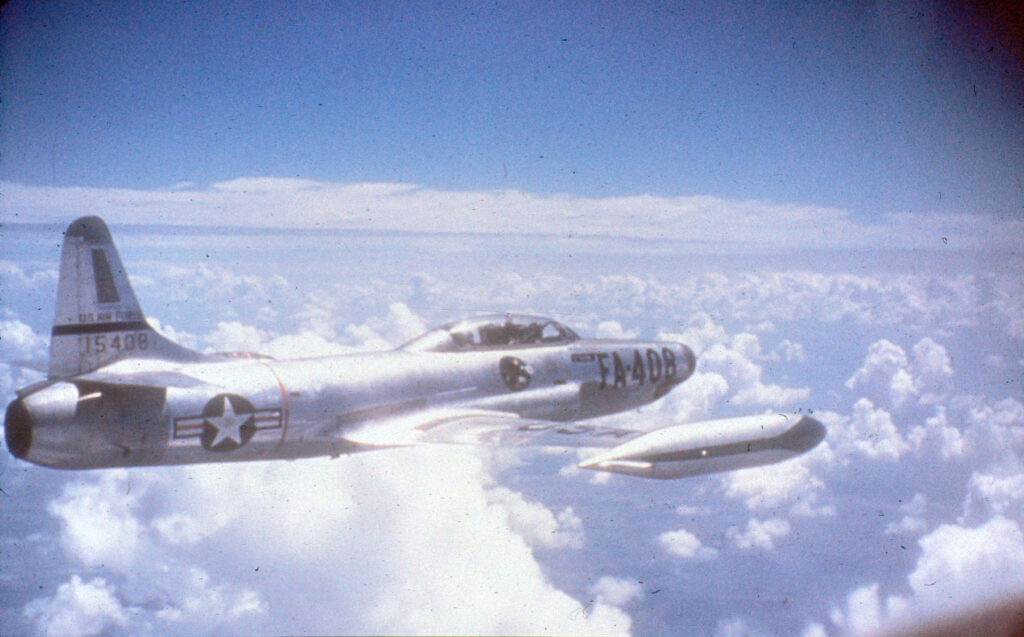 A F94B in the air.