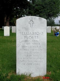 Flores's grave at Fort Sam Houston National Cemetery in San Antonio, Texas.