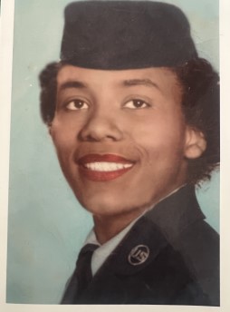 A young African American woman wearing a U.S. Air Force uniform.