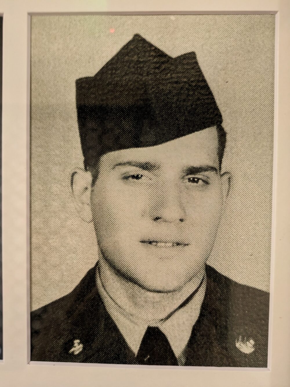 A young White man in a U.S. Army uniform.