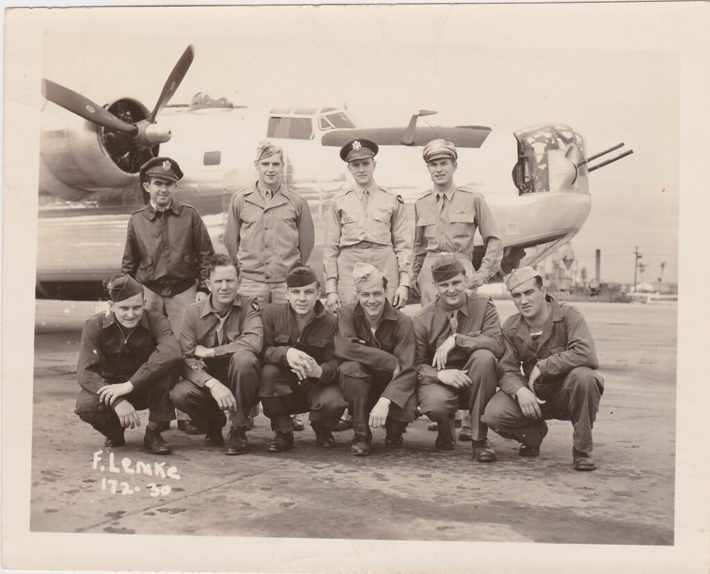 Photo of flight crew in World War II