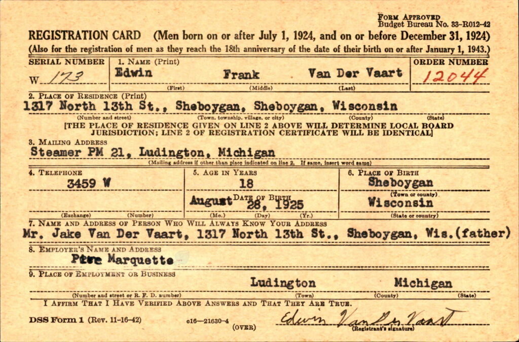 WWII Draft Card