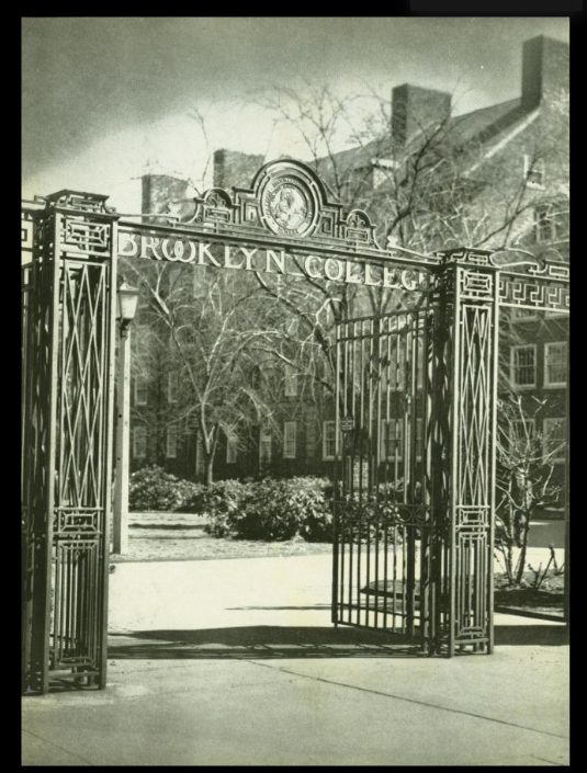 Photo showing the gate of Brooklyn College.
