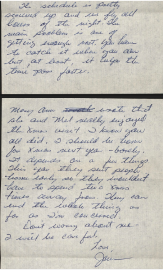 A handwritten letter