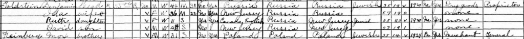A snippet of the 1930 Census.