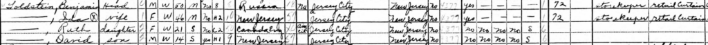 A snippet of the 1940 Census.