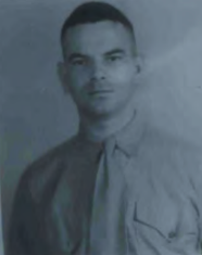 A young man in military uniform.