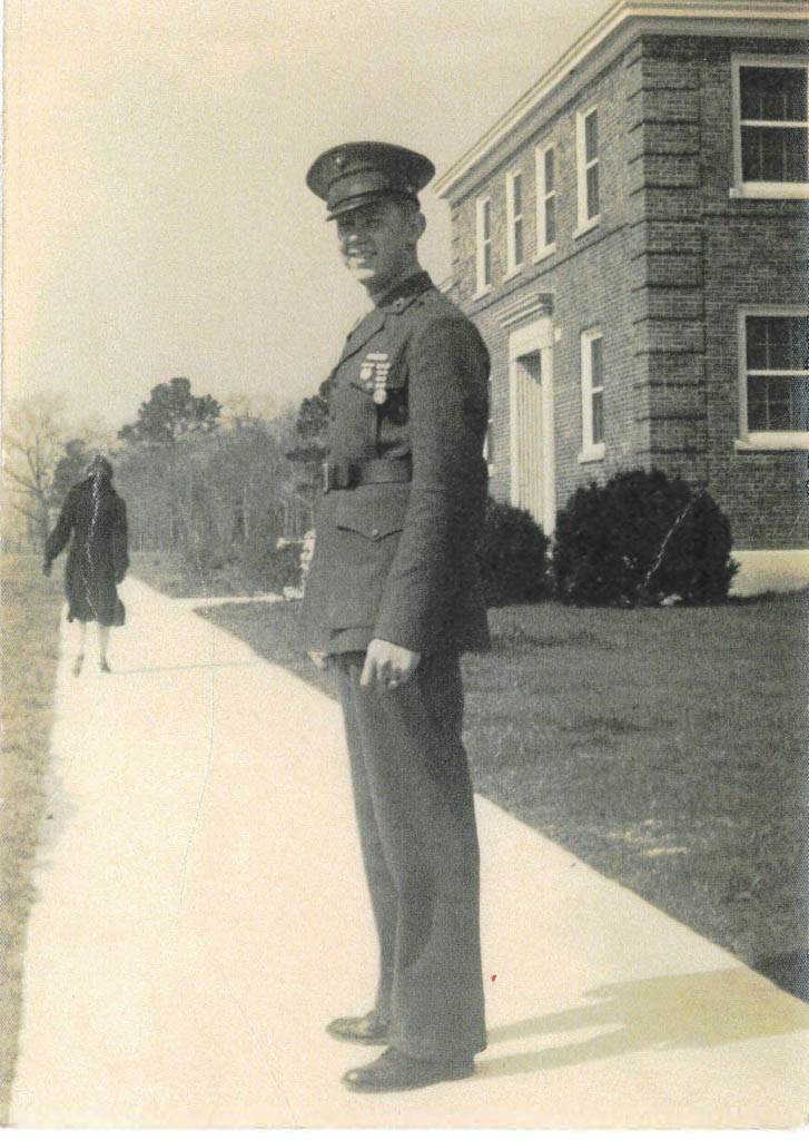 Richard Irvin in his Marine Corps uniform.
