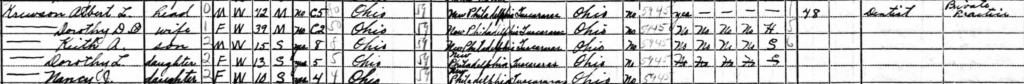 A snippet of the 1940 census.