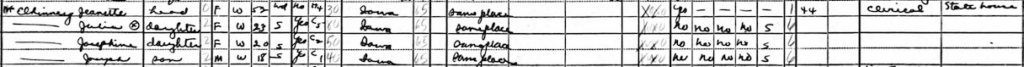 A snippet of the 1940 Census.