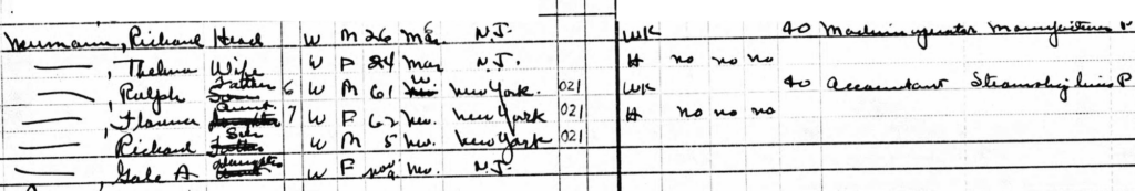A snippet of the 1950 Census.