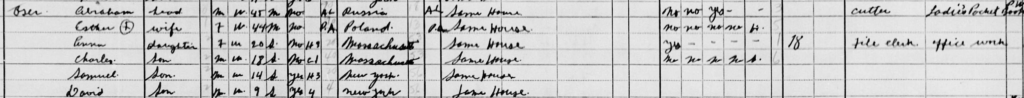 A snippet of the 1940 Census.