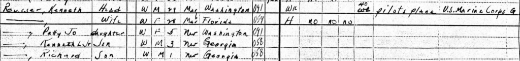 A snippet of the 1950 Census.
