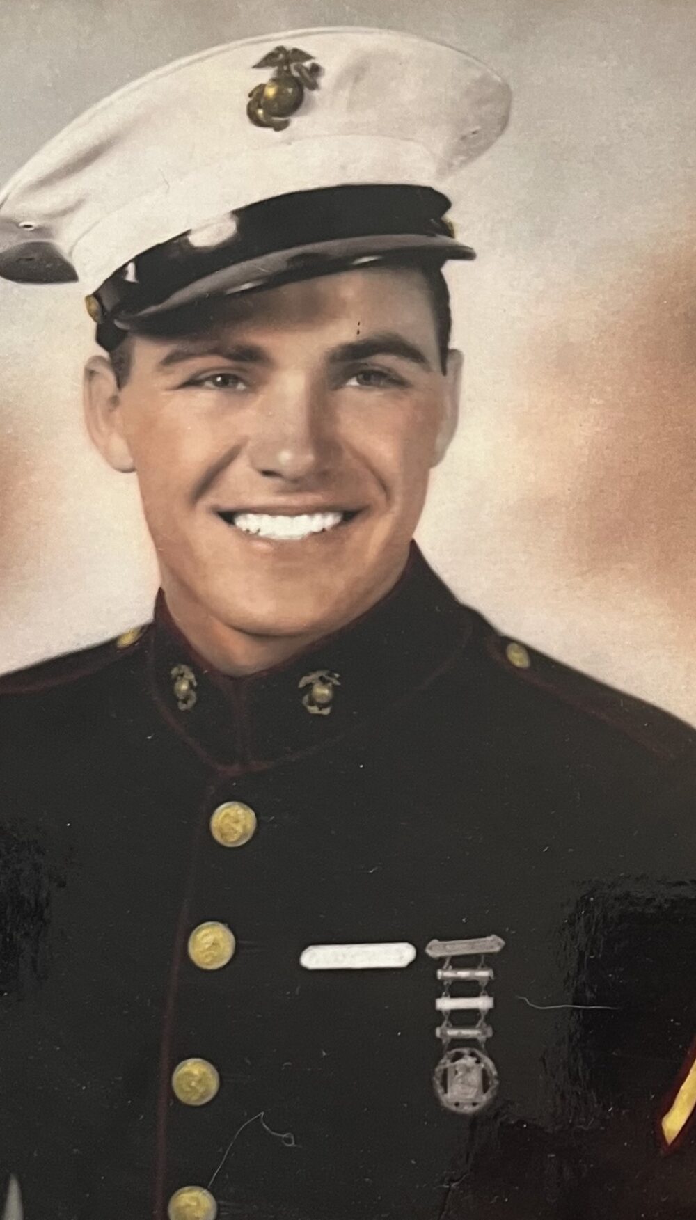 Otto Freeman in his Marine Corps dress uniform.