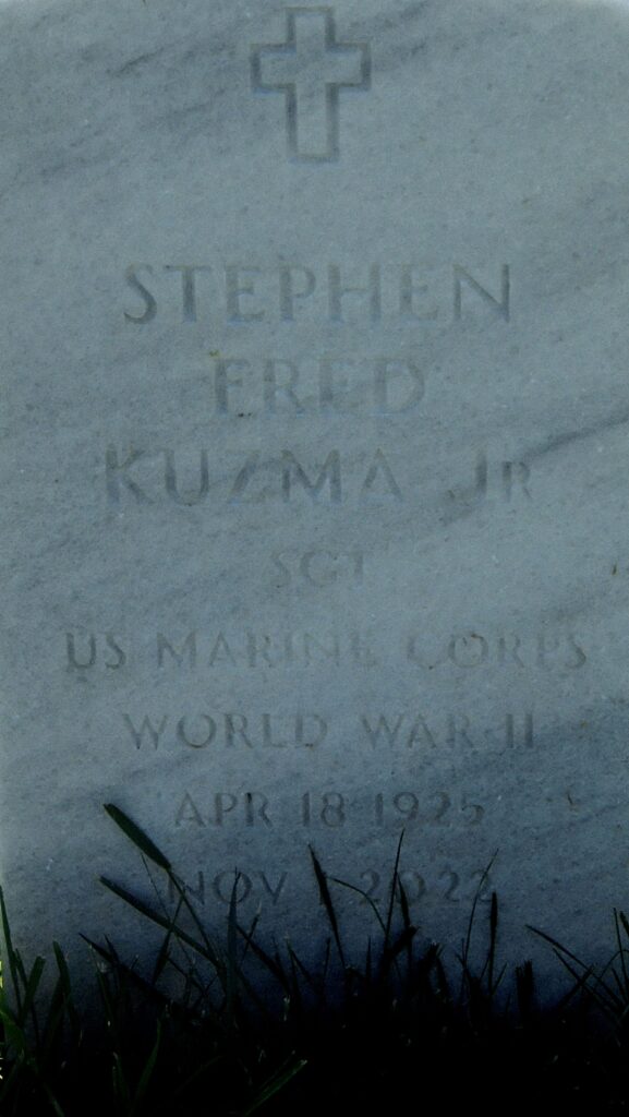 A color image of a headstone.