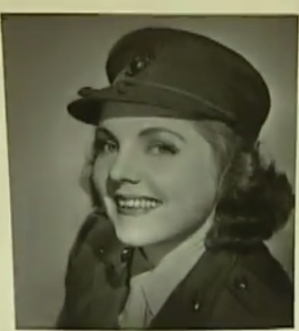 Inez Riley in her Marine Corps uniform.