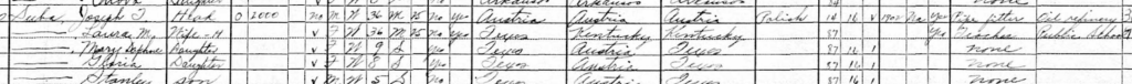 A snippet from the census.