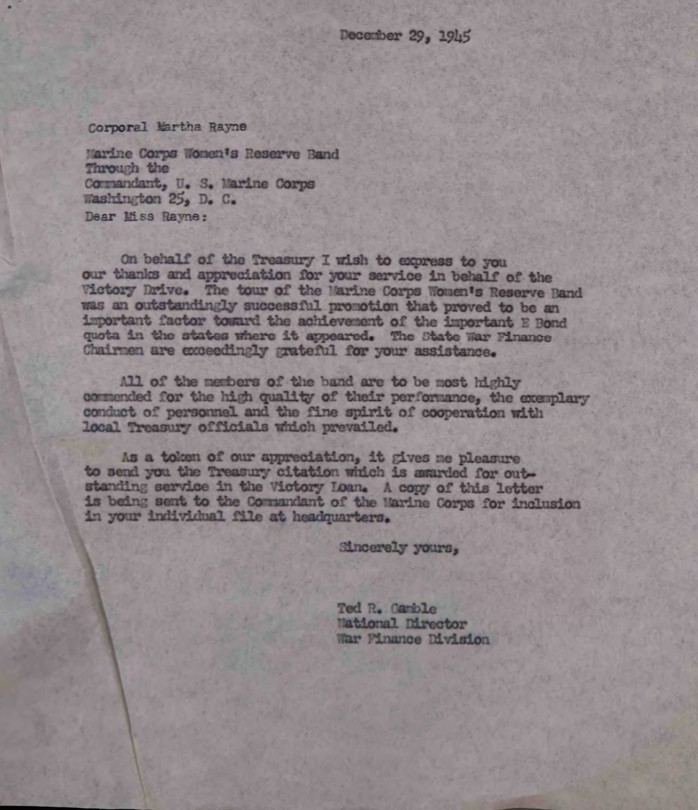A typed letter.