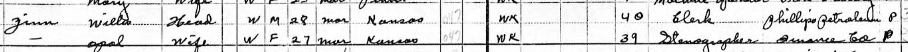 A snippet of the 1950 Census.