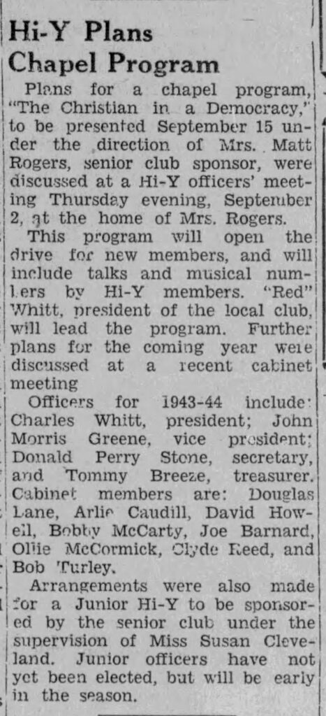 A newspaper article
