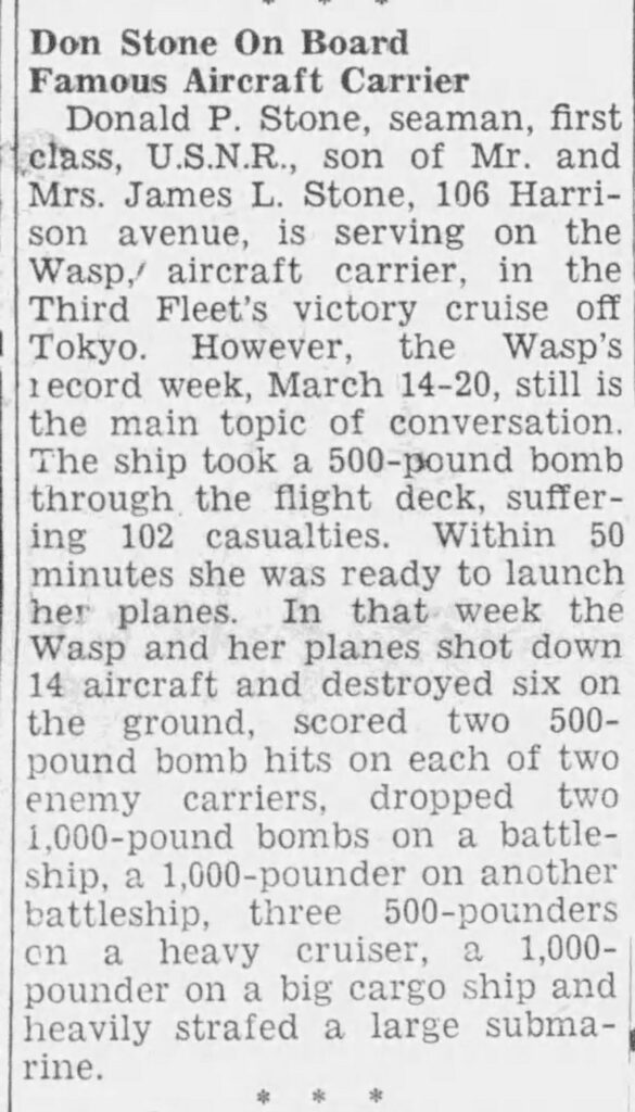 A newspaper article